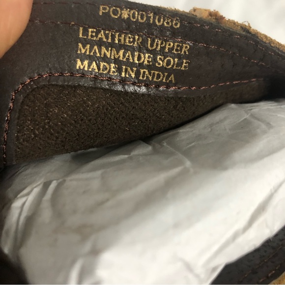 Journee Signature Women’s ankle boots Leather Suede back Zip up brown. Size 7 - Picture 5 of 8